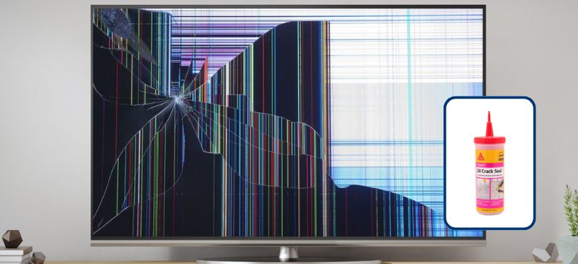how to fix a cracked TV screen